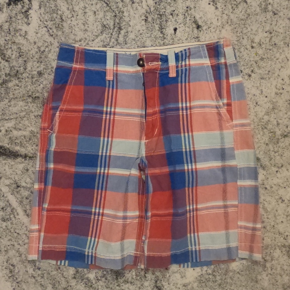 American Eagle Plaid Classic Length Shorts